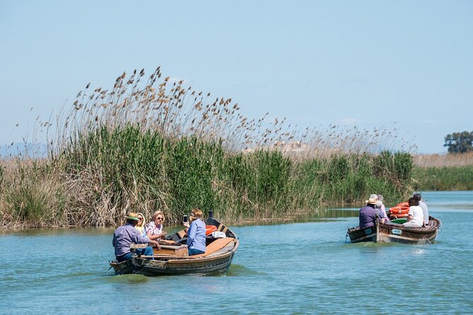 Albufera Private Day Tour: Paella, Boat Cruise and Nature Walk - El Palmar boat trip on the Albufera lake