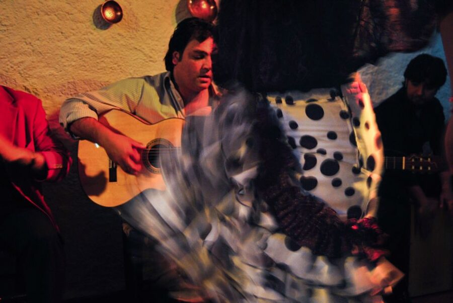 Barcelona: City Tour & Flamenco Show with Wine & Tapas - Palau Dalmases and the flamenco performance