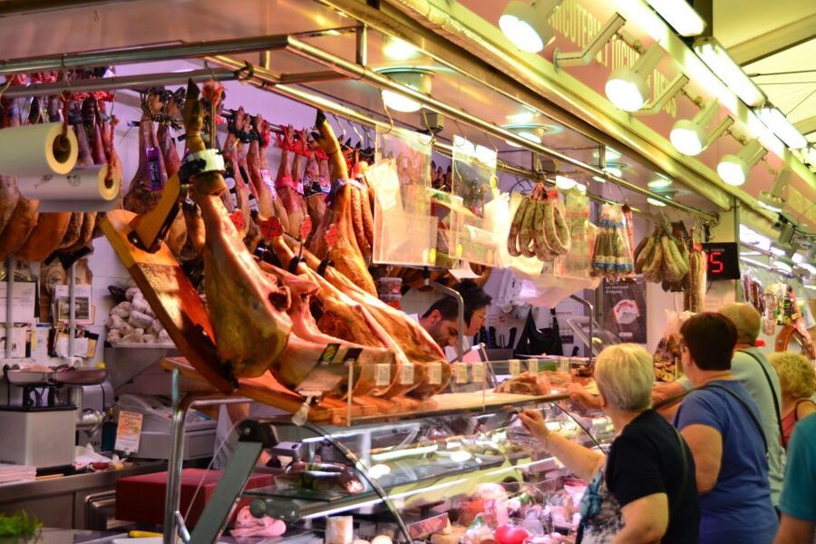 Barcelona: Food & Market Tapas Tour - A bodega with vermouth, beer, or txakolin