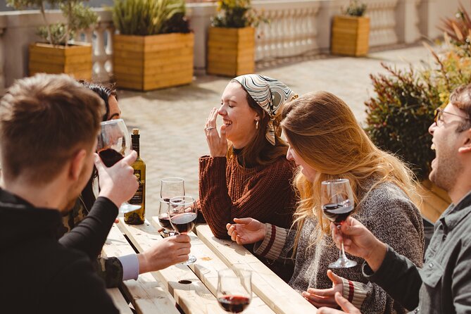 Barcelona: Guided Rooftop Wine Tasting – Enjoy 6 Spanish Wines - Snacks, pica pica, and the important fine print