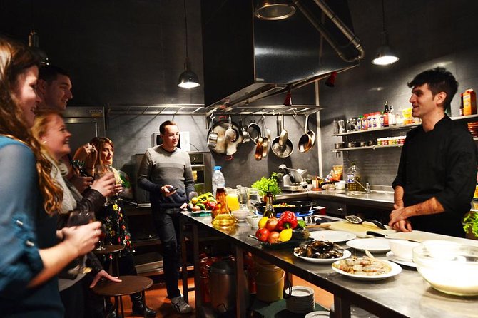 Barcelona Interactive Spanish Cooking Experience - From La Boqueria seafood stalls to the cooking table
