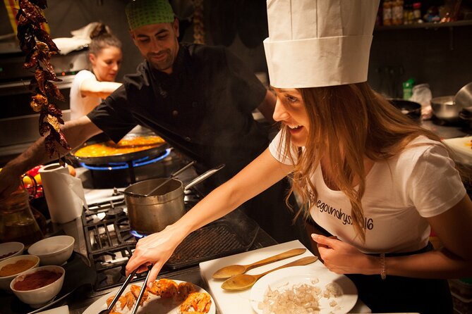 Barcelona Interactive Spanish Cooking Experience - Making seafood paella from scratch