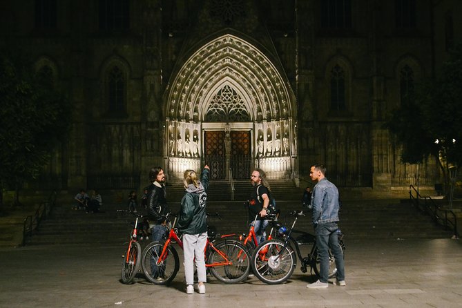Barcelona Night Bike Tour with Local Tapas and Cava Stop - The tapas stop and what your $53.92 covers