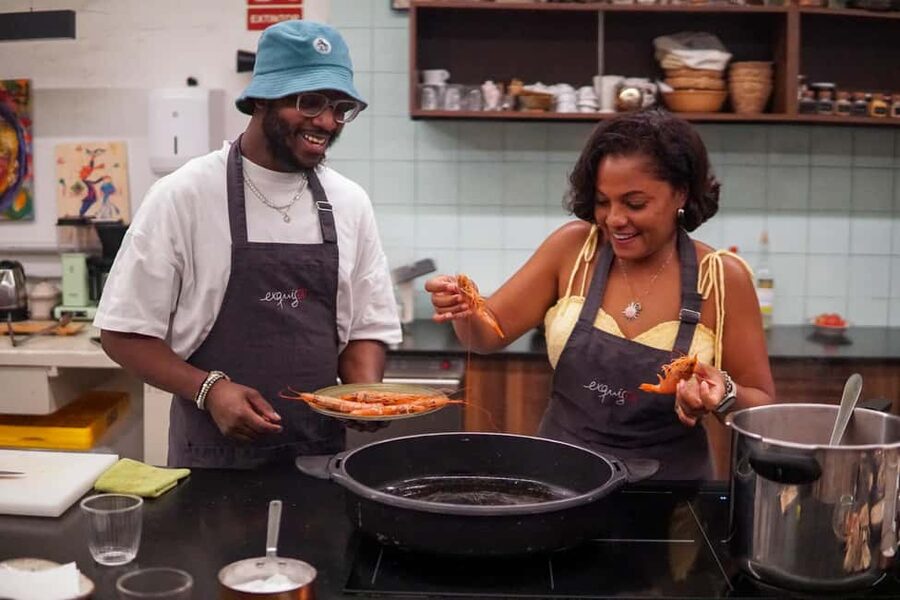 Barcelona: Paella & Tapas Cooking Class with Sangria - Inside the Gràcia open kitchen