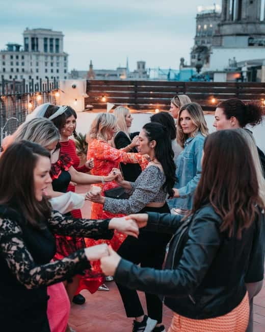 Barcelona: Rooftop Salsa Class with Bottomless Sangria - The rooftop atmosphere after the lesson