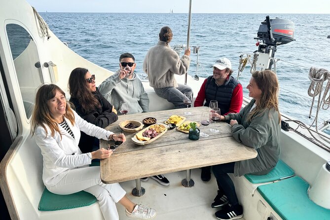 Barcelona Small Group Trip by Catamaran w Tapas, Cava and Sunset - The long Mediterranean sailing portion