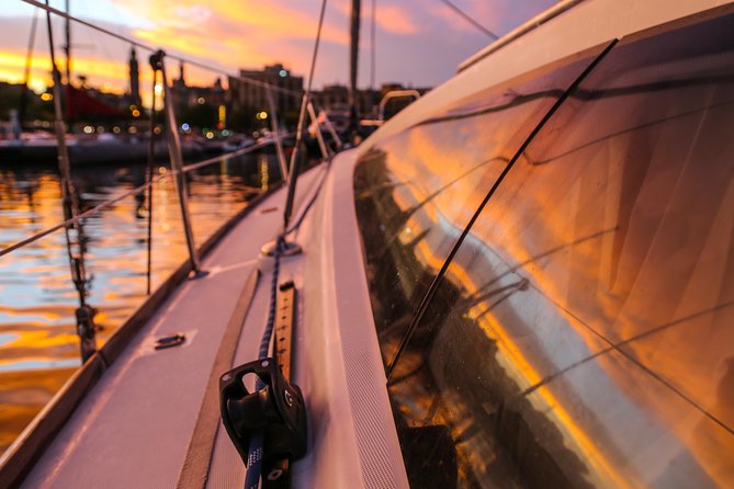 Barcelona Unique Sunset Sailing Experience with Tapas & Open Bar - Tapas, snacks, and what you actually eat