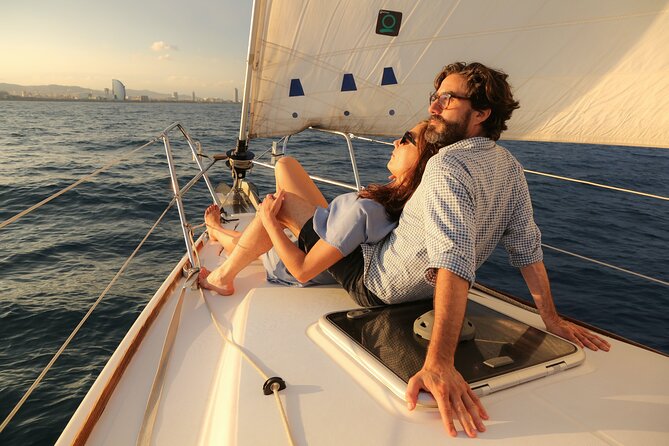 Barcelona Unique Sunset Sailing Experience with Tapas & Open Bar - Barcelona’s skyline from the Mediterranean