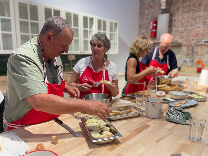 Bilbao: Basque Pintxos and Tapas Cooking Class - Cooking four pintxos with step-by-step help