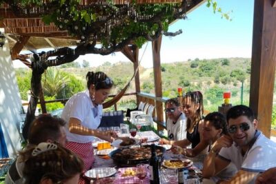 Chefcooking Paella from our Andalusian Grandmother at a Family Farm
