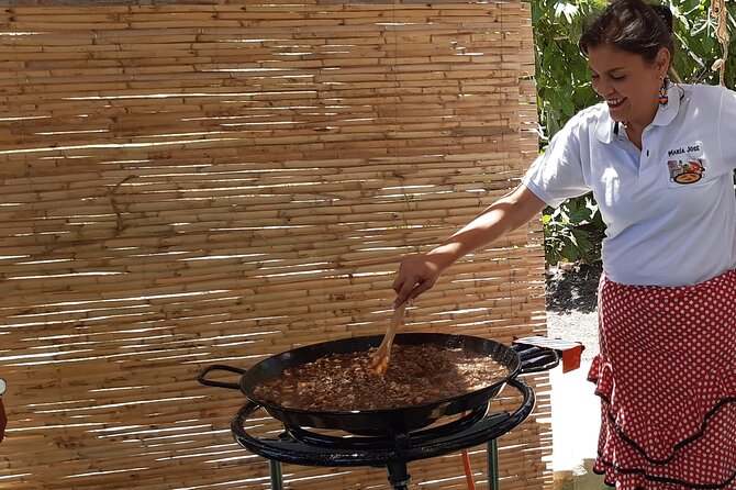 Chefcooking Paella from our Andalusian Grandmother at a Family Farm - The main plate: seafood, meat, or vegetarian