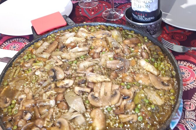 Chefcooking Paella from our Andalusian Grandmother at a Family Farm - Dessert, Colombian coffee, and the recipe book