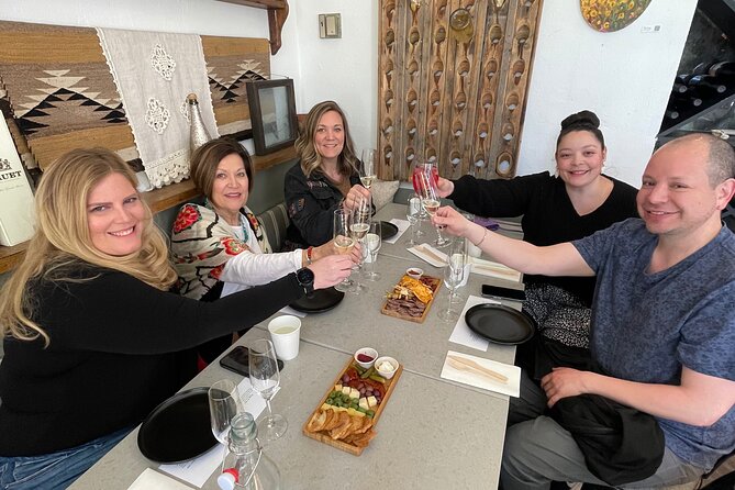 Downtown Santa Fe Walking Wine, History, & Tapas Tour - Gruet Winery opens with sparkling wine