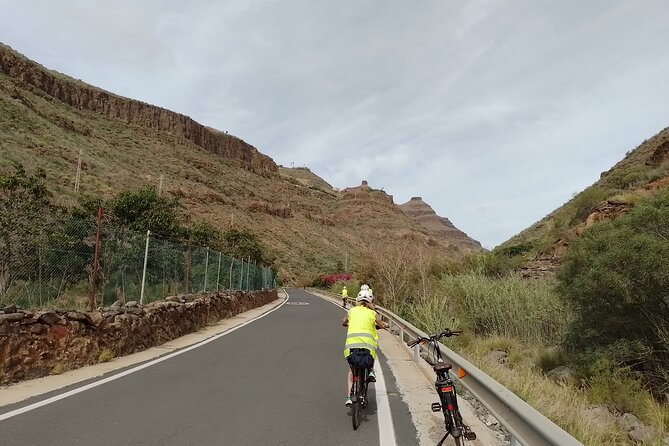 Electric Bike Panoramic South Coast Tour Optional Fishing Tapas - Returning beside Meloneras