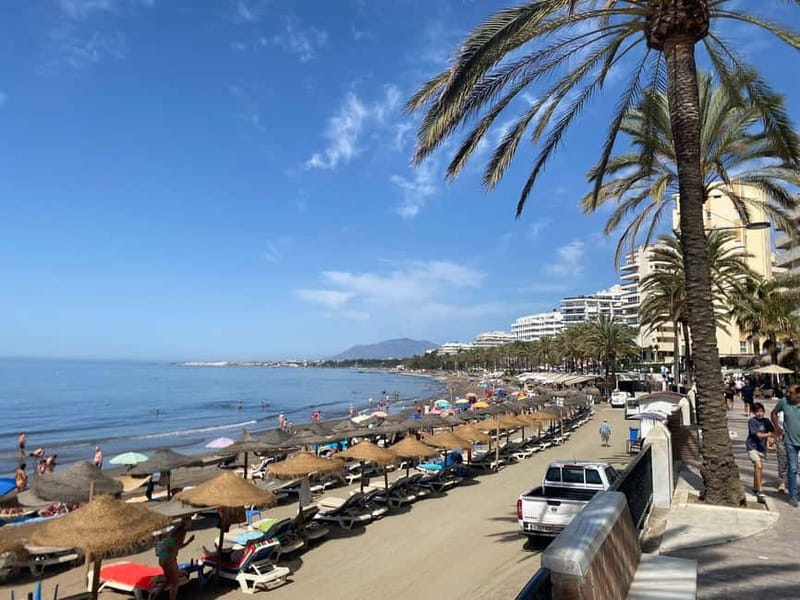 From Estepona, Mijas, Marbella: Marbella Private Tour with Transport, Tapas, and Drinks - From Salvador Dalí sculptures to the Paseo Marítimo