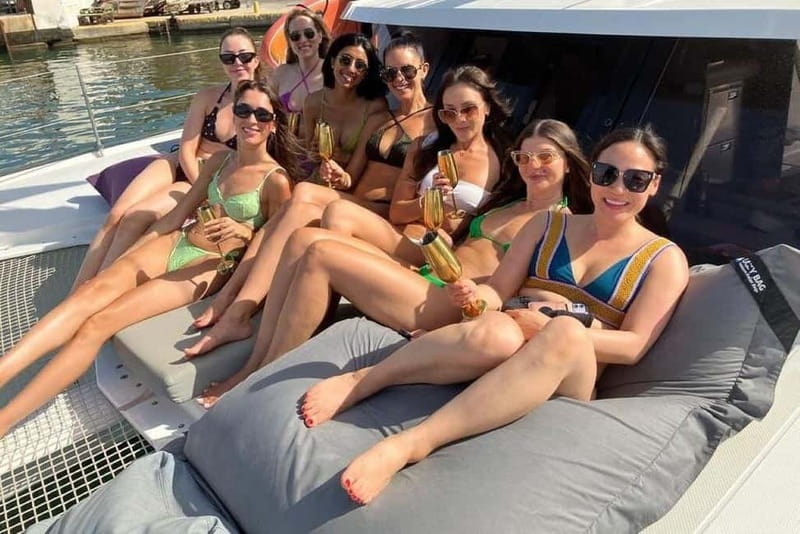From Palma: Luxury Catamaran Group Tour with Tapas & Drinks - Leaving La Lonja Marina for the Bay of Palma