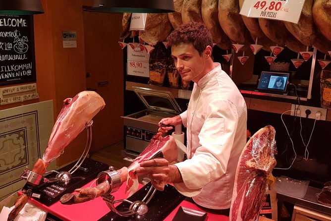 Iberian Ham and Wine Small Group Tour in Madrid - Second stop: comparing Iberian ham and cold cuts