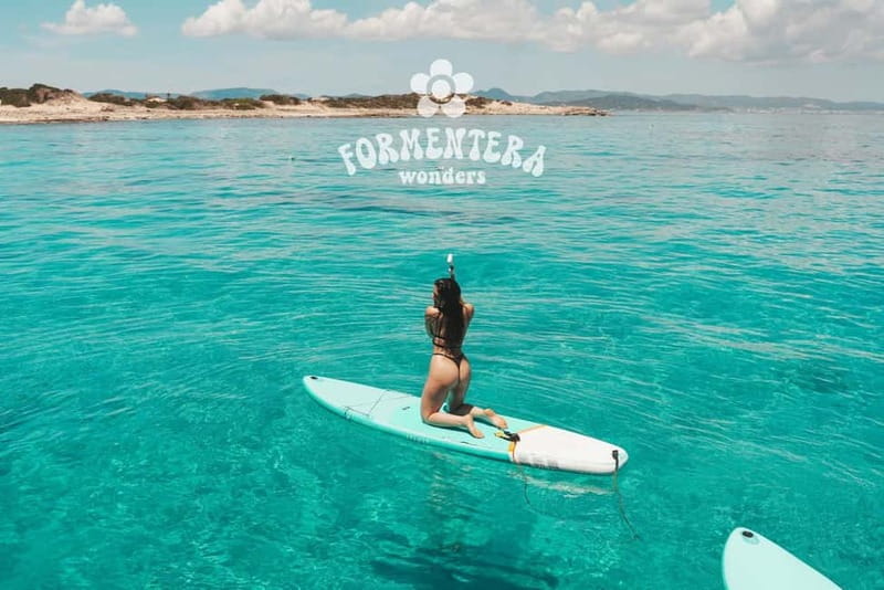 Ibiza: Formentera Cruise Breakfast, Paella, OpenBar & Sports - From Playa d’en Bossa to the open sea