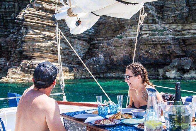 Ibiza: Private Sailboat with Tapas, Open Bar & Music - Cala Bassa and time in the water