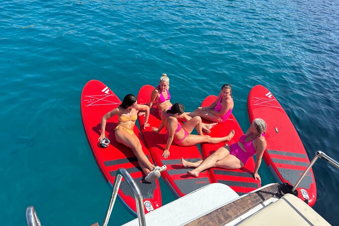 Ibiza Sunset Boat Trip Tapas and Open Bar - Cala Bassa brings the longest pause