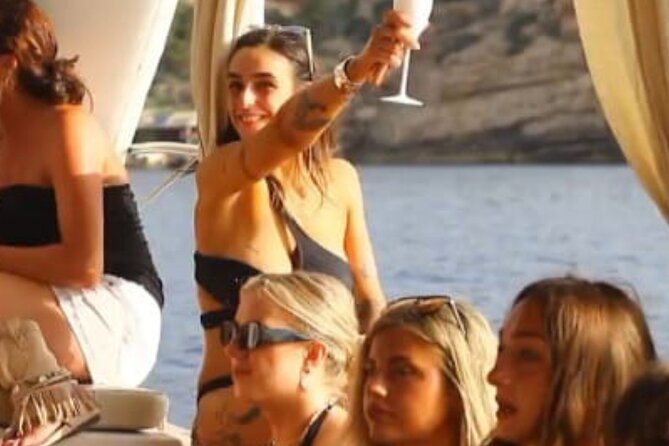 Ibiza Sunset Boat Trip Tapas and Open Bar - Es Port des Torrent and the free banana boat