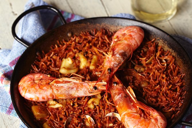 Interactive Paella & Market: Bottomless Wine & Rambla Views - Wine, lunch, and the view over La Rambla
