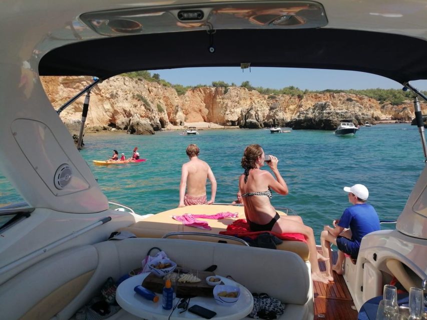 Lagos: Luxury Yacht Charter with Drinks & Tapas - Swimming, snorkeling, and the inflatable kayak