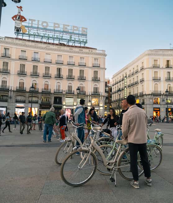 Madrid by Night: Vintage Bike Tour Highlights/Optional Tapas - Santa Ana and Casa de Cervantes