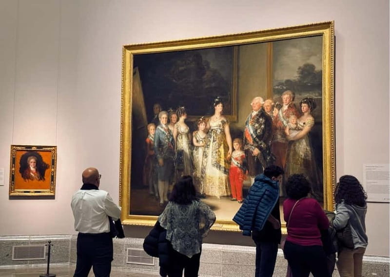 Madrid: Prado Museum and Tapas & Wine Tour with Local Guide - Plaza Mayor and the city’s public stage