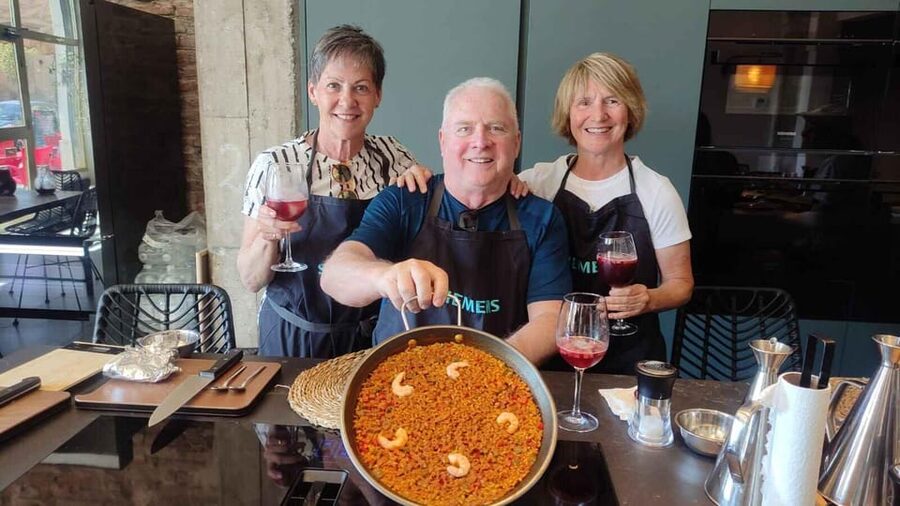 Málaga: Paella and Sangria Cooking Class with Market Visit - Olive oil first, with Spanish nibbles