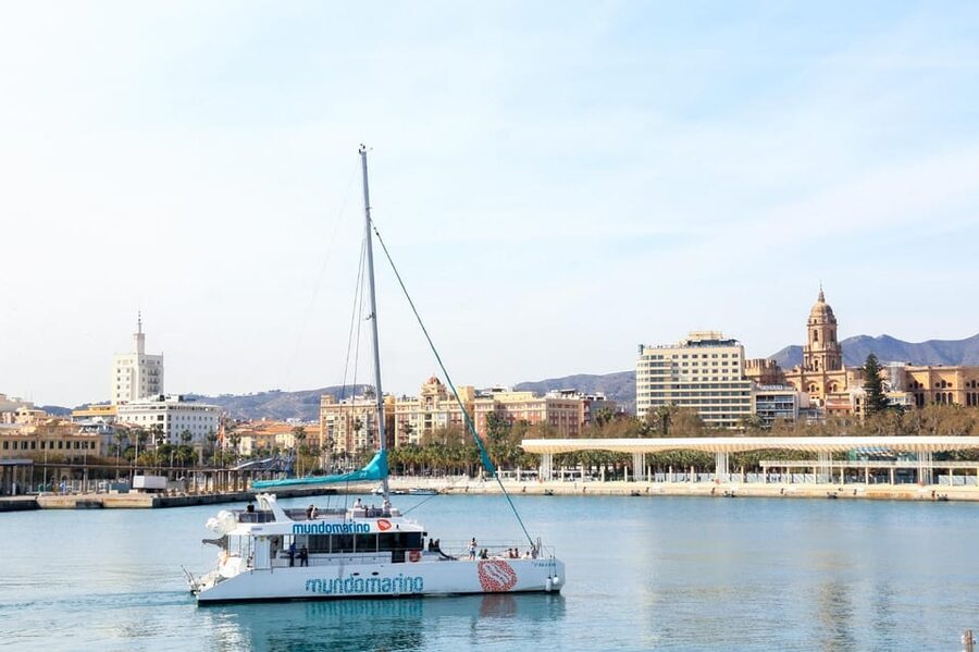 Malaga: Sailing Catamaran with Swimming and Paella Lunch - The Coastline Looks Better from Offshore