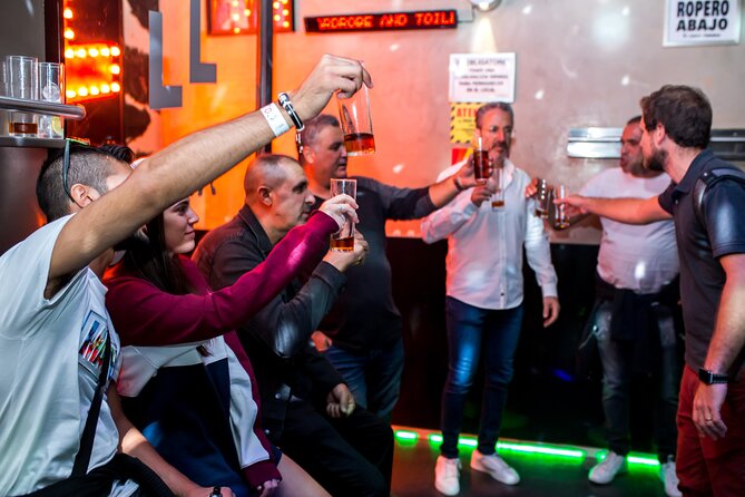 Nightlife Tour Drinks Tapas and Party Experience in Madrid - Meeting point, ending point, and timing