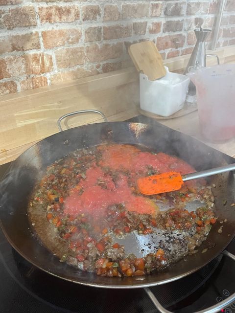 Paella and Burnt Basque Cheesecake - Sitting down to eat your own work