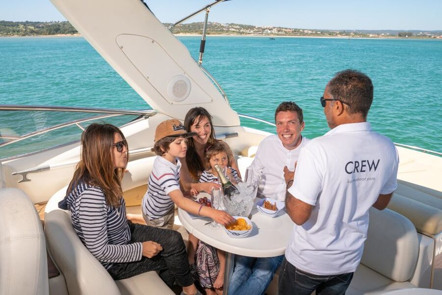 ponta da piedade 2h luxury charter with drinks and tapas - Praia do Camilo and its golden sand