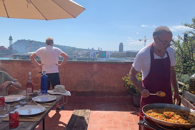Rooftop Paella Seafood Cooking Class Experience in Barcelona - Alfonso’s hands-on paella lesson