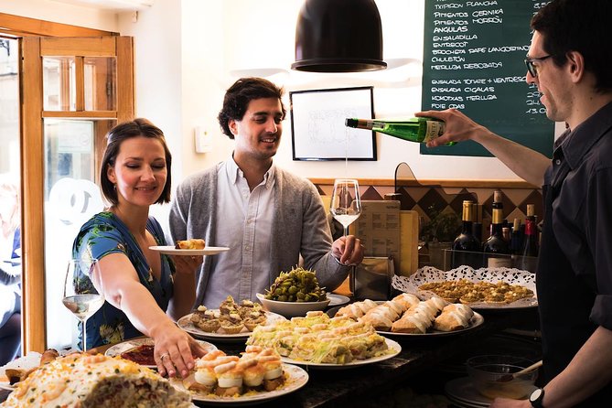San Sebastian Lunch Time Pintxo Tour with Wine - Four to six bars, each with a different purpose