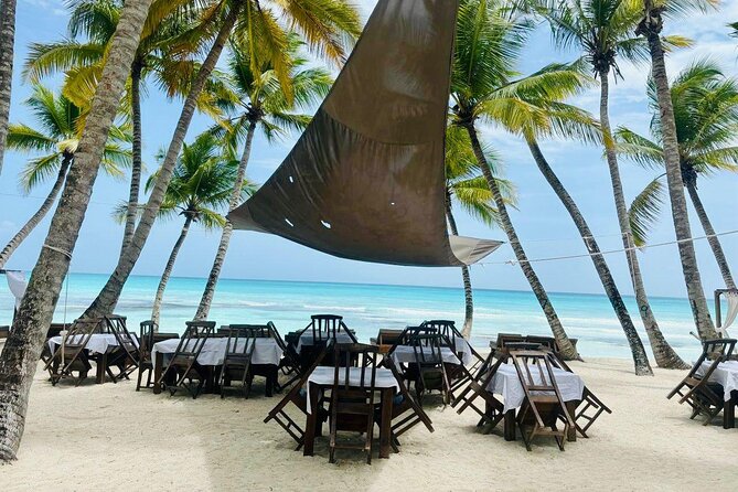 Saona Island Full Day Tour with Buffet Lunch, Paella, & Open Bar - From your hotel to Bayahibe