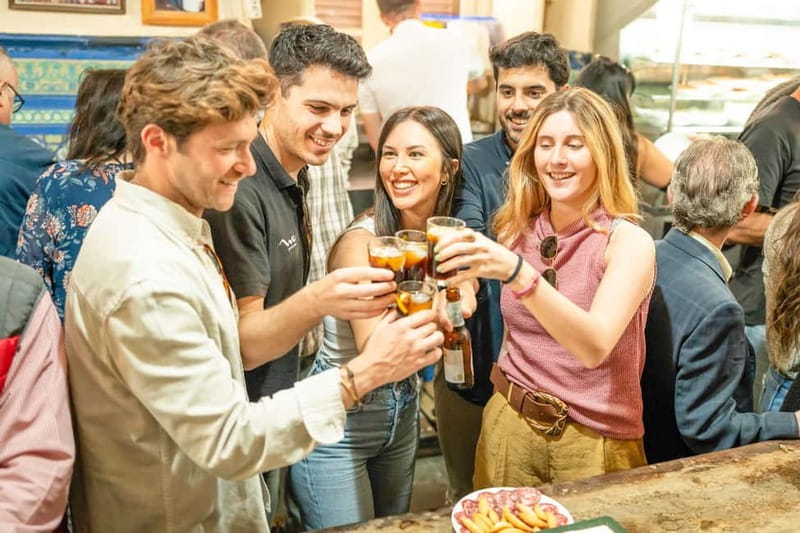 Seville: Private Tapas and Wine Tour with Rooftop Drink - Three tapas paired with regional wine