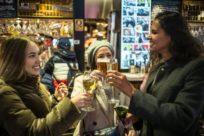 Spanish Oysters, Cava and Ibérico Ham at Barcelona’s La Boqueria Market - Oysters, olives, and Jamón de Bellota for breakfast
