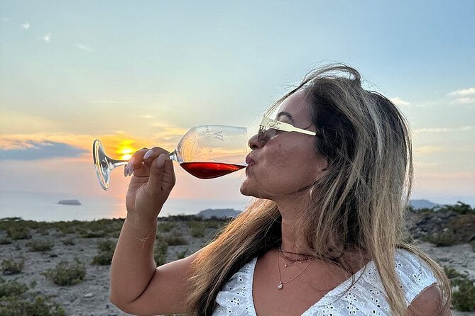 Sunset Santorini Wine Best views 2 Wineries and Tapas - Why Santorini wine works so well at sunset