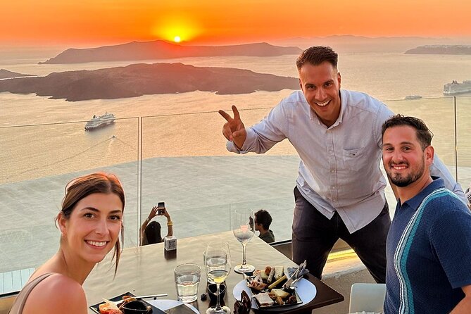Sunset Santorini Wine Best views 2 Wineries and Tapas - Pickup, meeting points, and the cruise ship warning