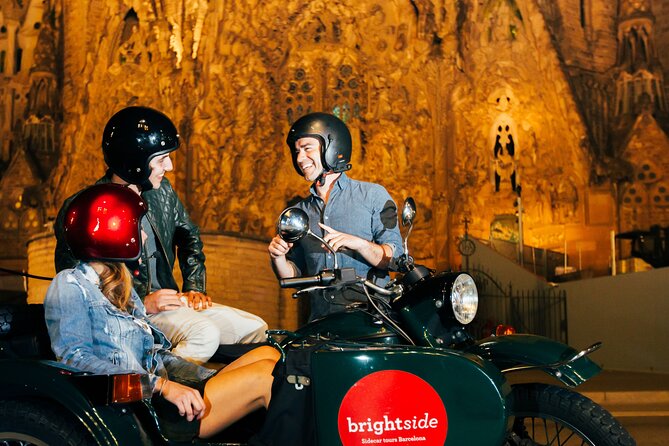 Tapas & Sidecar Motorcycle Barcelona Tour - 7:00 pm pickup and the first city views