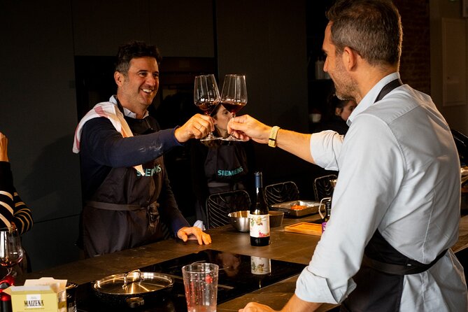 The Ultimate Tapas Workshop in Malaga - Lunch and wine turn the lesson into a shared meal