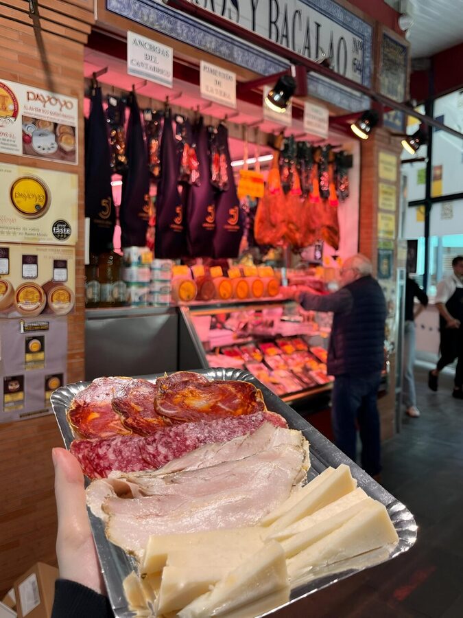 Triana Market Tapas Tour - Iberian ham and three cured sausages
