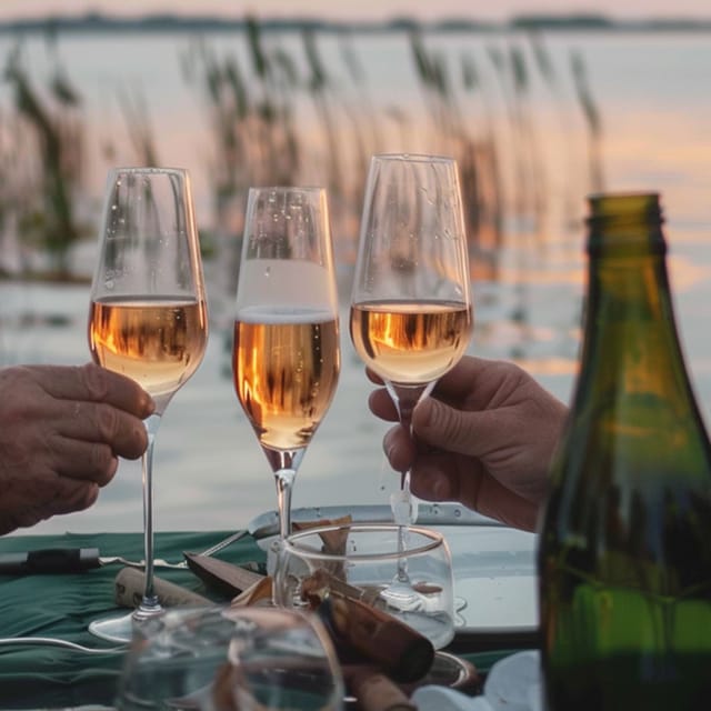 Valencia: Boat Ride with Valencian Wine Tasting & Tapas - Sunset on the water